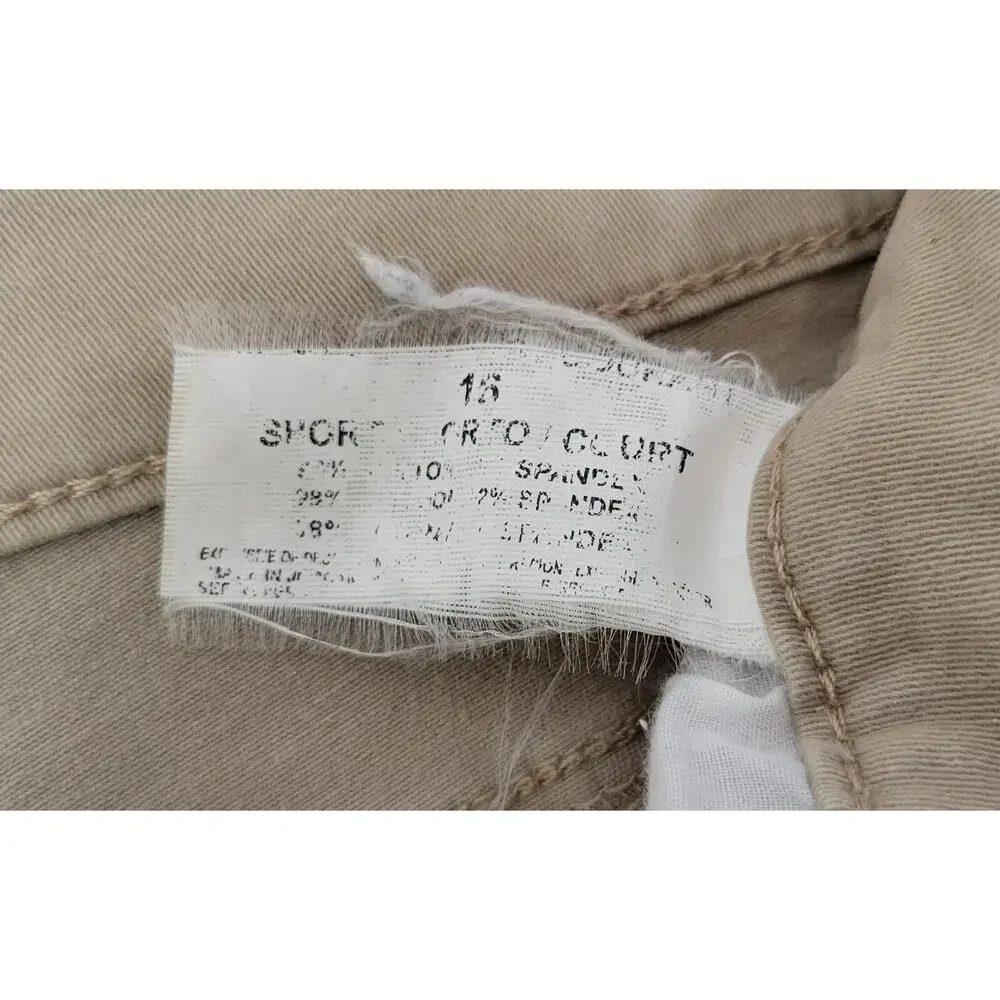 L8) Gloria Vanderbilt All-Around Slimming Effect Beige Pants 16 Short